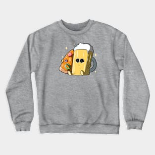 Beer And Pizza! Crewneck Sweatshirt